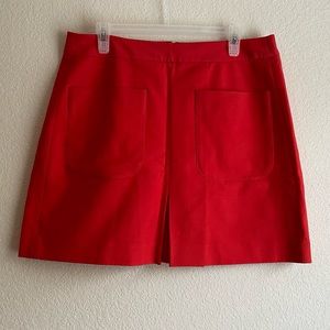 Mod Loft Orange Mini Skirt, Loft Mini Skirt, Cute Mini Skirt